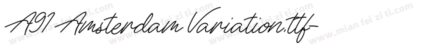 A91 Amsterdam Variation.ttf字体转换